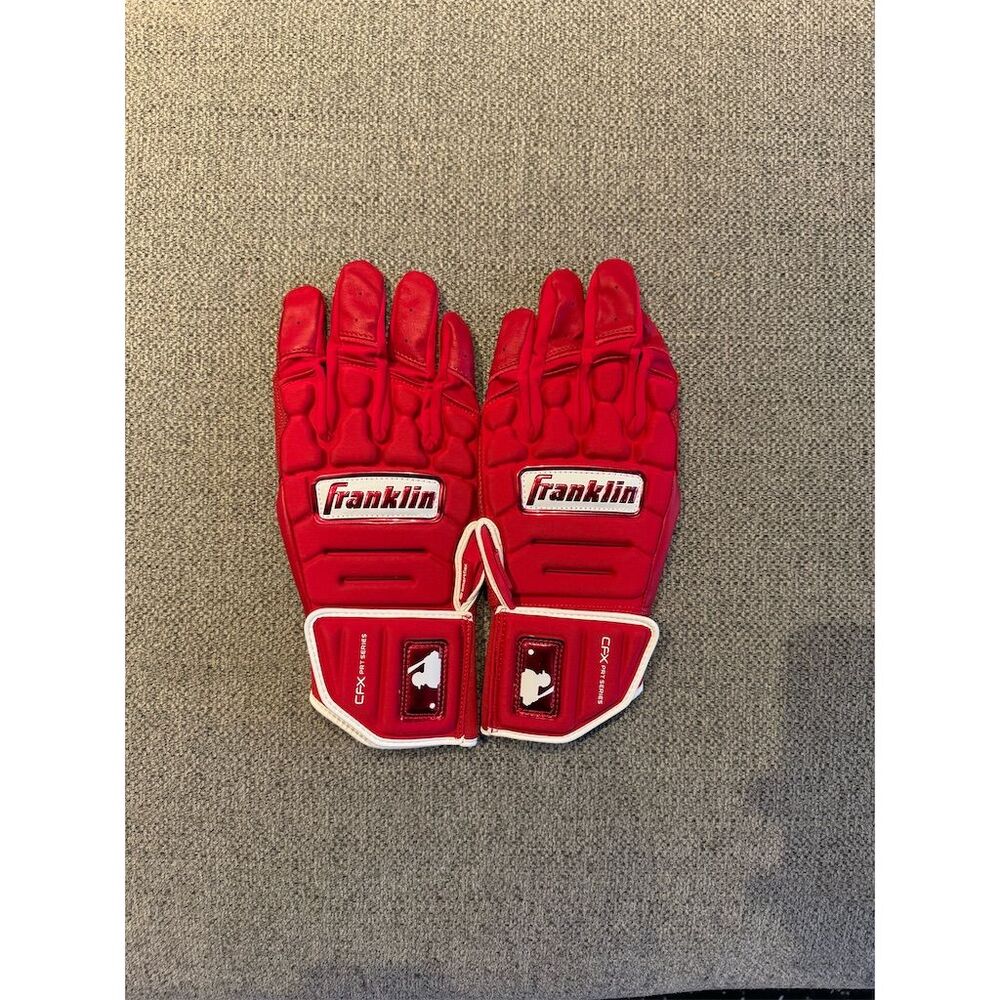 Franklin Sports CFX PRT Baseball Batting Gloves Red Unisex XL